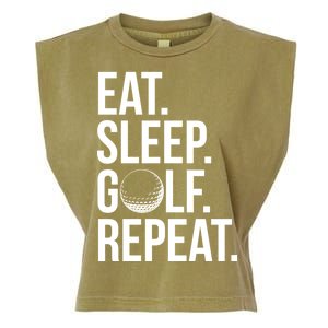 Eat Sleep Golf Repeat Garment-Dyed Women's Muscle Tee