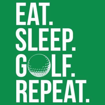 Eat Sleep Golf Repeat T-Shirt