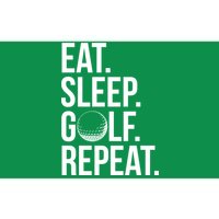 Eat Sleep Golf Repeat Bumper Sticker