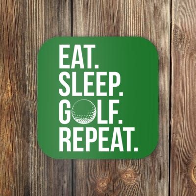 Eat Sleep Golf Repeat Coaster