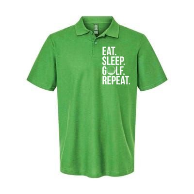 Eat Sleep Golf Repeat Softstyle Adult Sport Polo