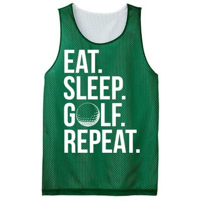 Eat Sleep Golf Repeat Mesh Reversible Basketball Jersey Tank