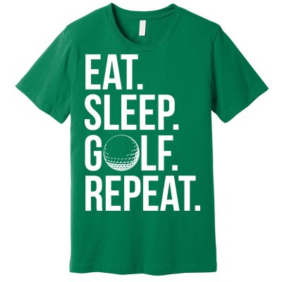 Eat Sleep Golf Repeat Premium T-Shirt