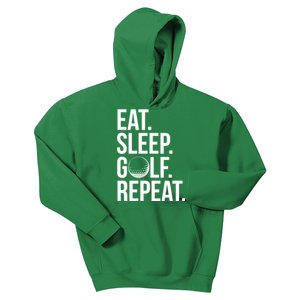 Eat Sleep Golf Repeat Kids Hoodie