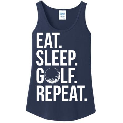 Eat Sleep Golf Repeat Ladies Essential Tank