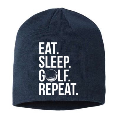 Eat Sleep Golf Repeat Sustainable Beanie