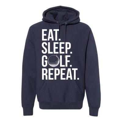 Eat Sleep Golf Repeat Premium Hoodie