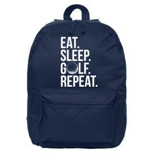 Eat Sleep Golf Repeat 16 in Basic Backpack