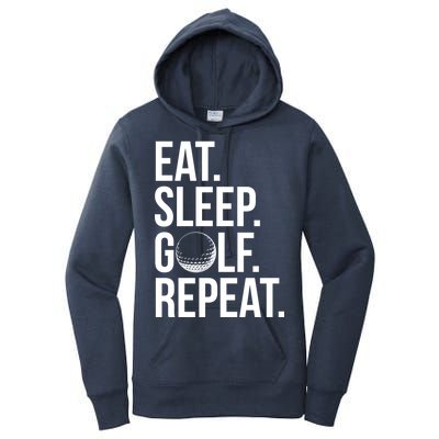 Eat Sleep Golf Repeat Women's Pullover Hoodie