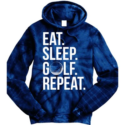 Eat Sleep Golf Repeat Tie Dye Hoodie