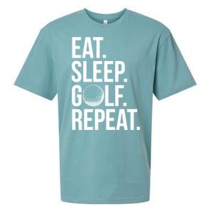 Eat Sleep Golf Repeat Sueded Cloud Jersey T-Shirt