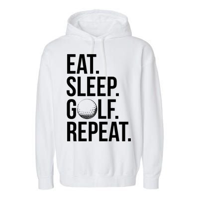 Eat Sleep Golf Repeat Garment-Dyed Fleece Hoodie