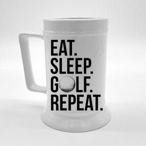 Eat Sleep Golf Repeat Beer Stein