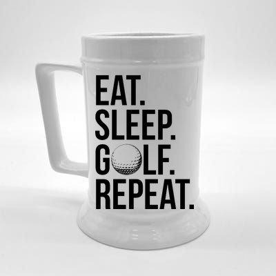 Eat Sleep Golf Repeat Beer Stein