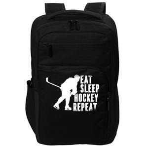 Eat Sleep Hockey Repeat Impact Tech Backpack