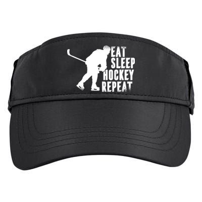 Eat Sleep Hockey Repeat Adult Drive Performance Visor