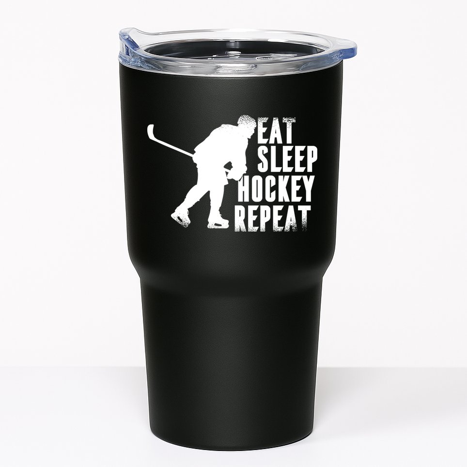 Eat Sleep Hockey Repeat Tumbler