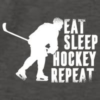 Eat Sleep Hockey Repeat Vector Backpack