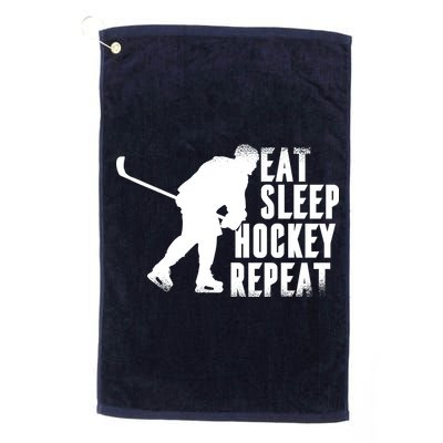 Eat Sleep Hockey Repeat Golf Towel