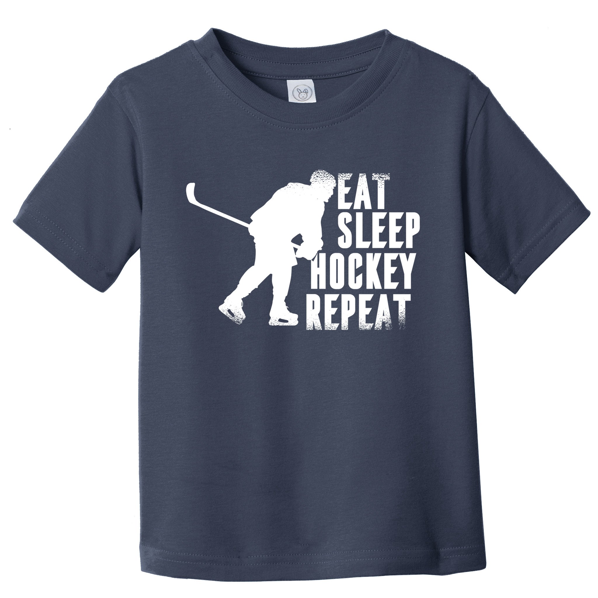 Eat Sleep Hockey Repeat Toddler T-Shirt