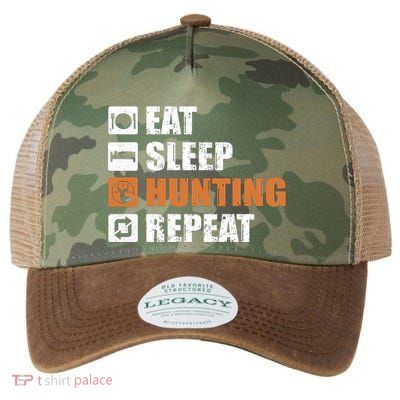 Eat Sleep Hunt Repeat Legacy Tie Dye Trucker Hat