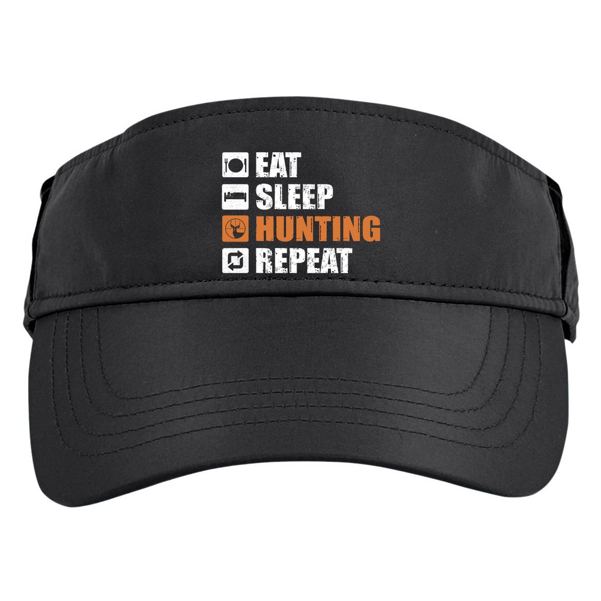 Eat Sleep Hunt Repeat Adult Drive Performance Visor