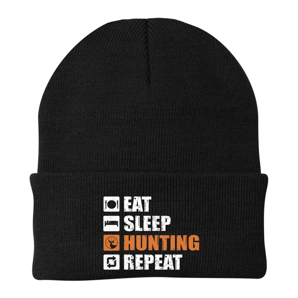Eat Sleep Hunt Repeat Beanie
