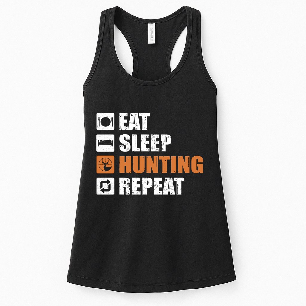 Eat Sleep Hunt Repeat Womens Tank Top