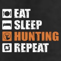 Eat Sleep Hunt Repeat Golf Towel