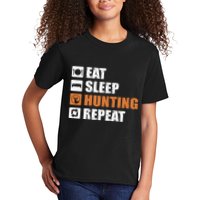 Eat Sleep Hunt Repeat Kids T-Shirt