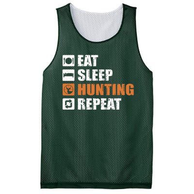 Eat Sleep Hunt Repeat Mesh Reversible Basketball Jersey Tank