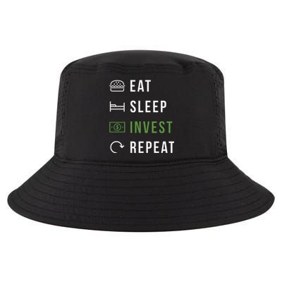 Eat Sleep Invest Repeat Cool Comfort Performance Bucket Hat