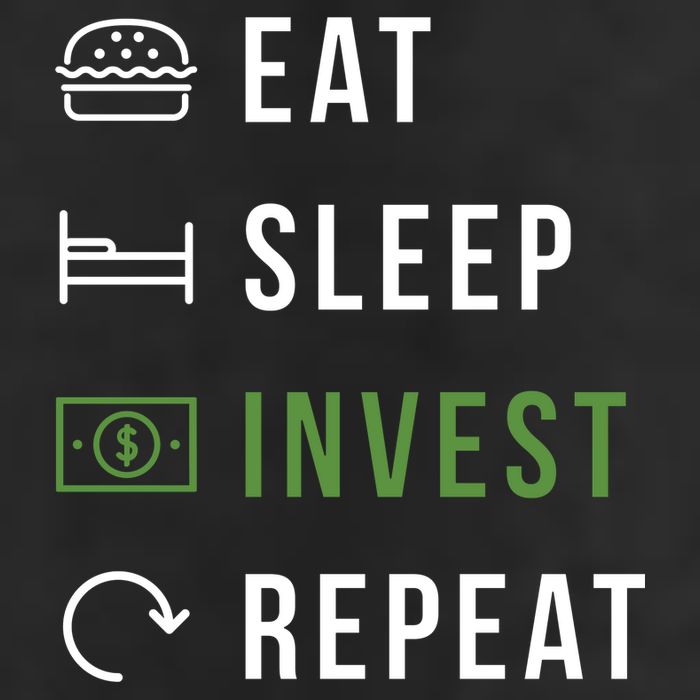 Eat Sleep Invest Repeat Cool Comfort Performance Bucket Hat