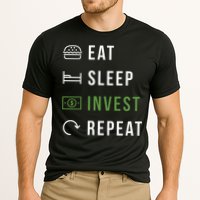 Eat Sleep Invest Repeat Cooling Performance Crew T-Shirt