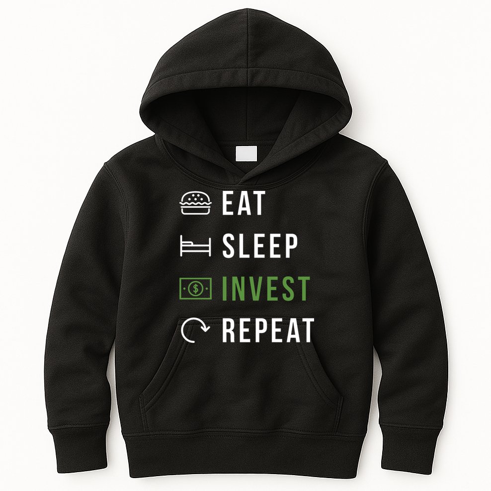 Eat Sleep Invest Repeat Kids Hoodie