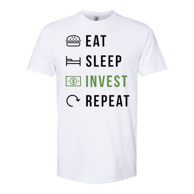 Eat Sleep Invest Repeat Softstyle® CVC T-Shirt