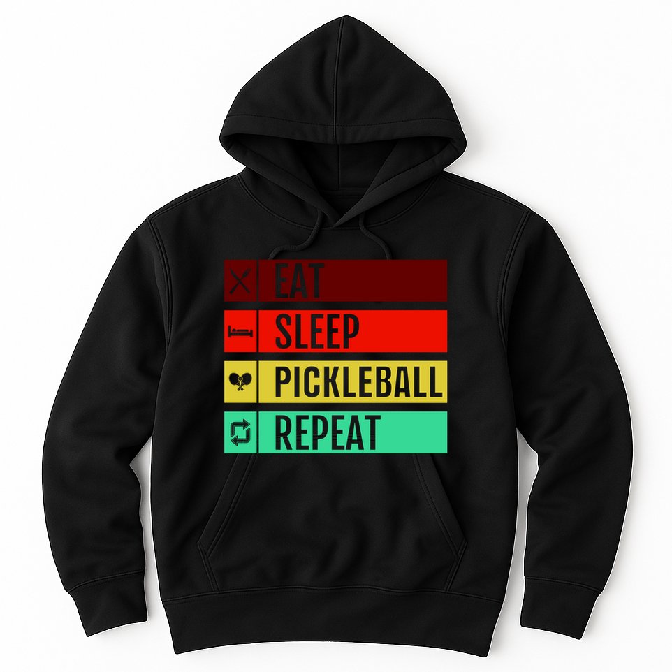 Eat Sleep Pickleball Repeat Hoodie
