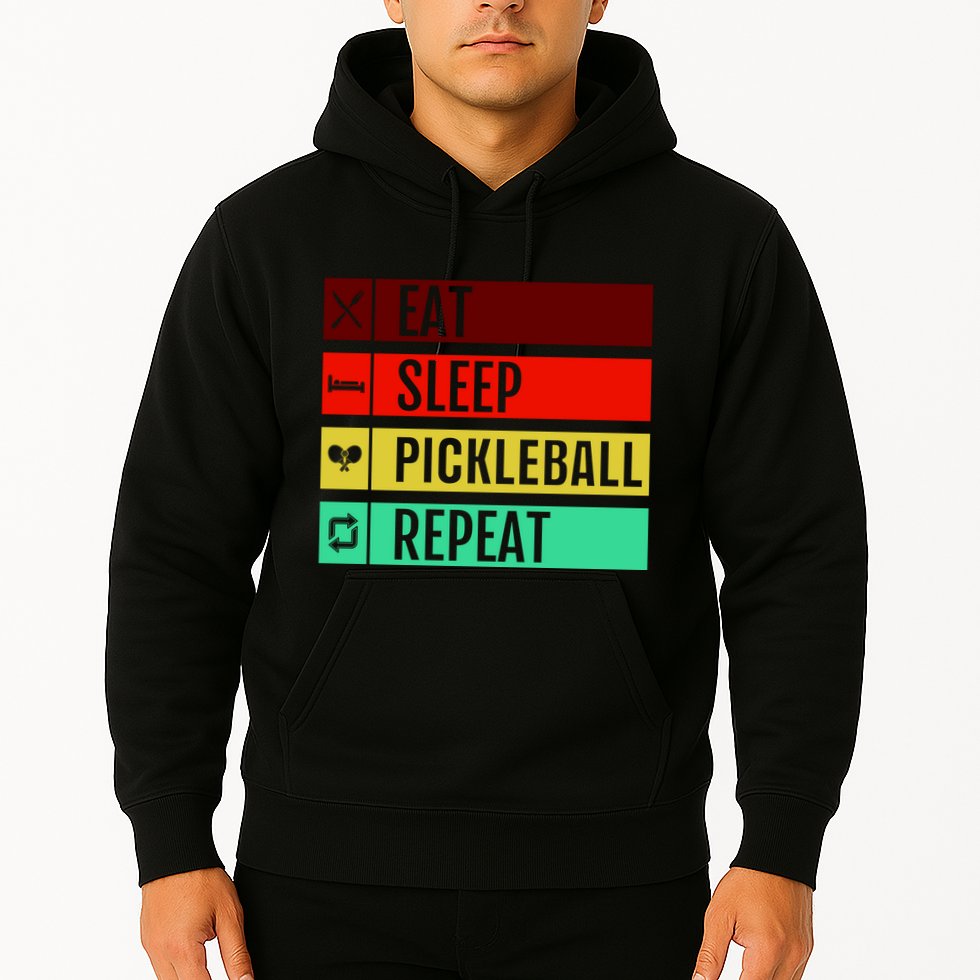 Eat Sleep Pickleball Repeat Hoodie