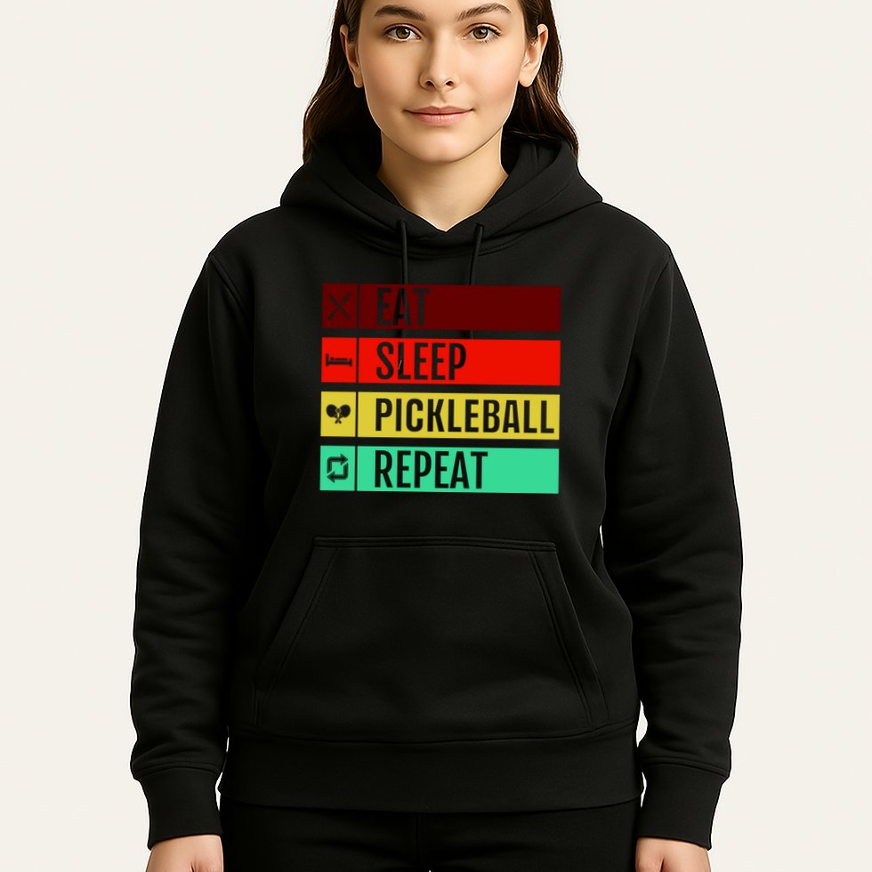 Eat Sleep Pickleball Repeat Hoodie