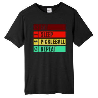 Eat Sleep Pickleball Repeat Tall Fusion ChromaSoft Performance T-Shirt