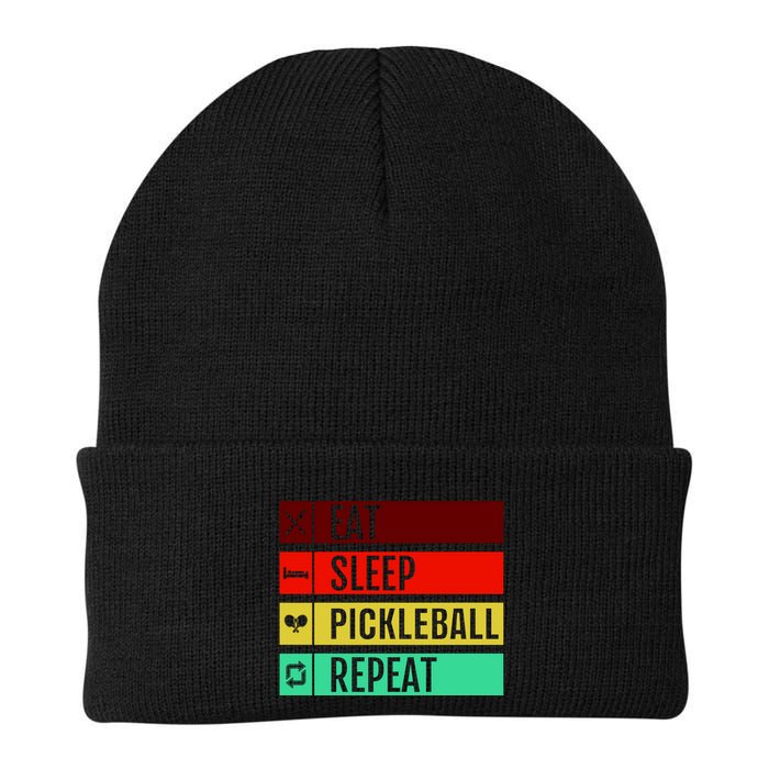 Eat Sleep Pickleball Repeat Beanie