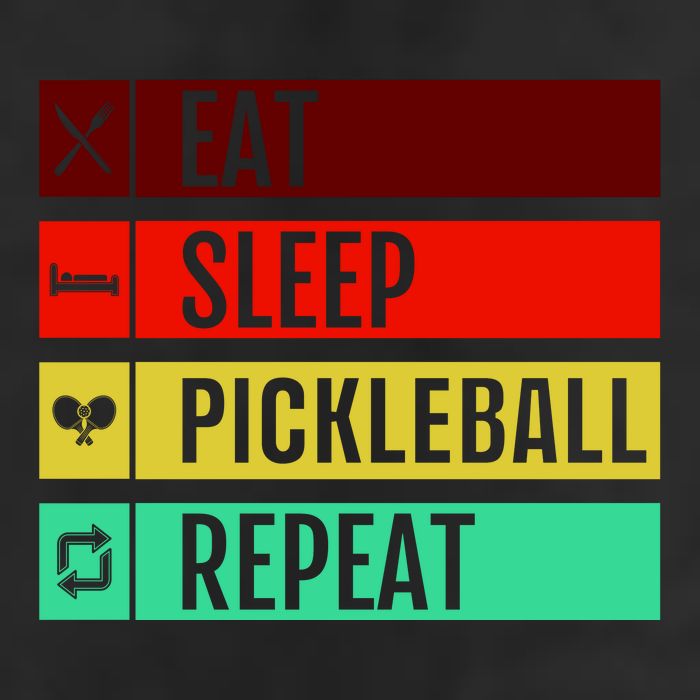 Eat Sleep Pickleball Repeat Beanie