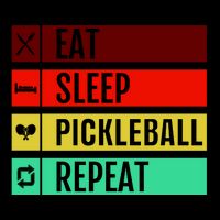 Eat Sleep Pickleball Repeat Women's Crop Top Tee