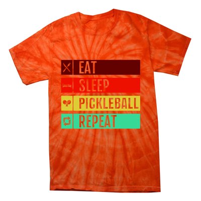 Eat Sleep Pickleball Repeat Tie-Dye T-Shirt