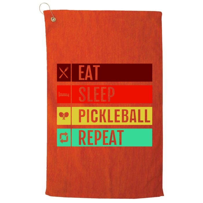 Eat Sleep Pickleball Repeat Golf Towel