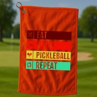 Eat Sleep Pickleball Repeat Golf Towel