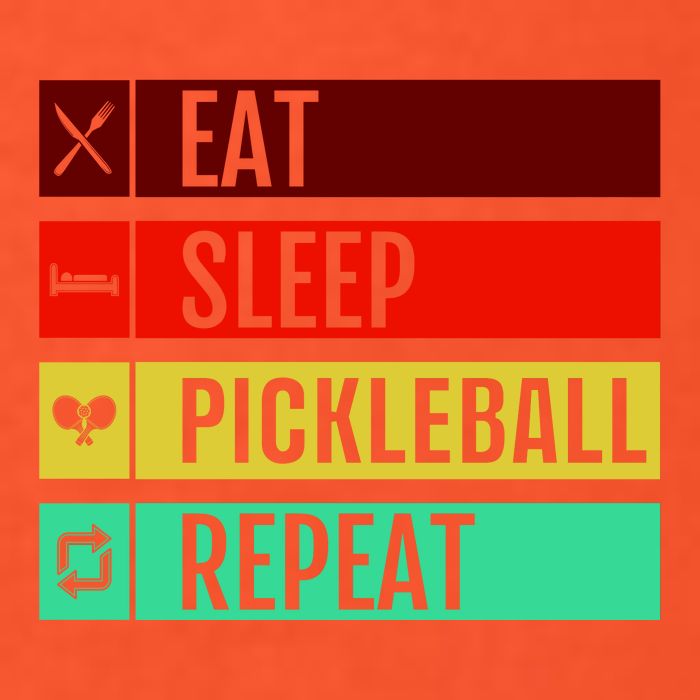 Eat Sleep Pickleball Repeat Golf Towel