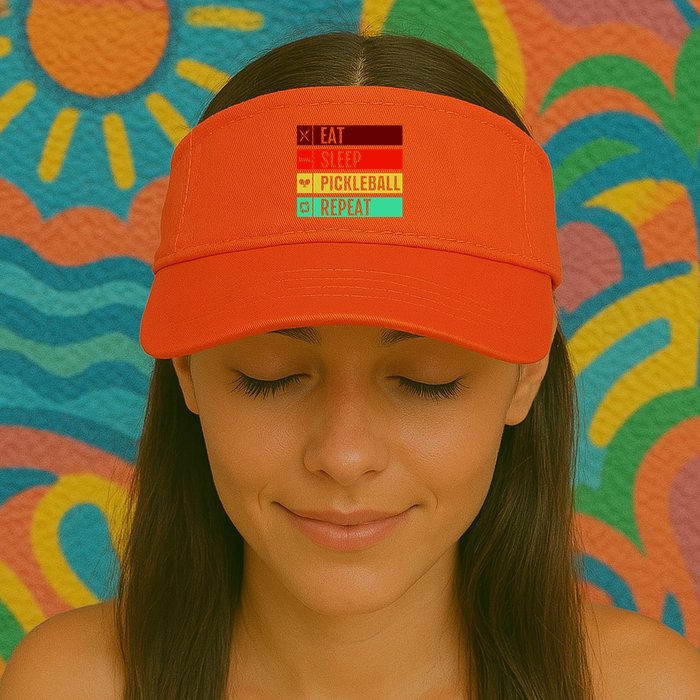 Eat Sleep Pickleball Repeat Visor