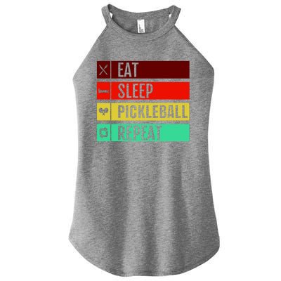 Eat Sleep Pickleball Repeat Women’s Perfect Tri Rocker Tank