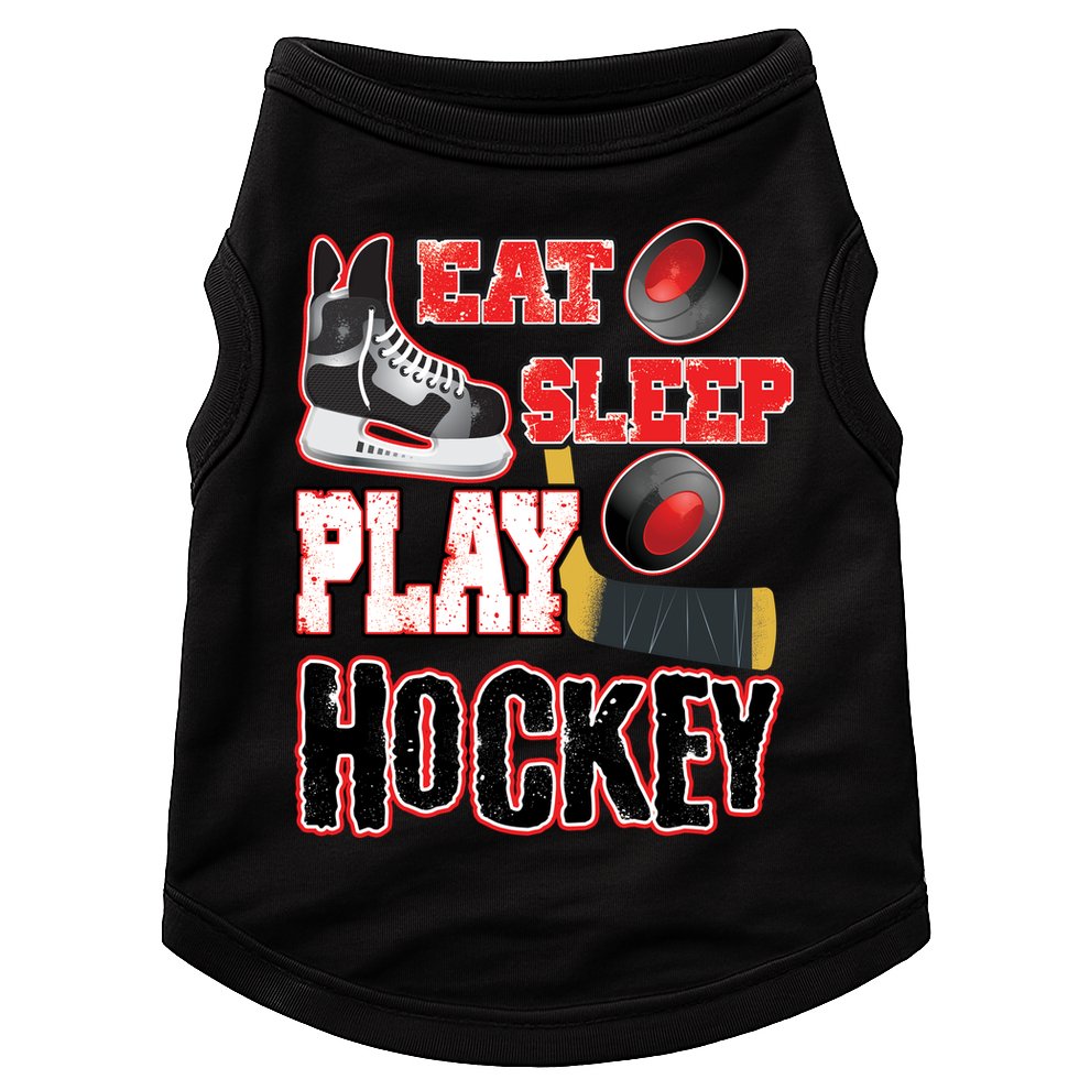 Eat Sleep Play Hockey Doggie Tank
